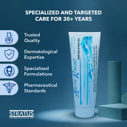 STRATUS PHARMACEUTICALS Arctic Relief Gel with Natural Menthol, 4 oz