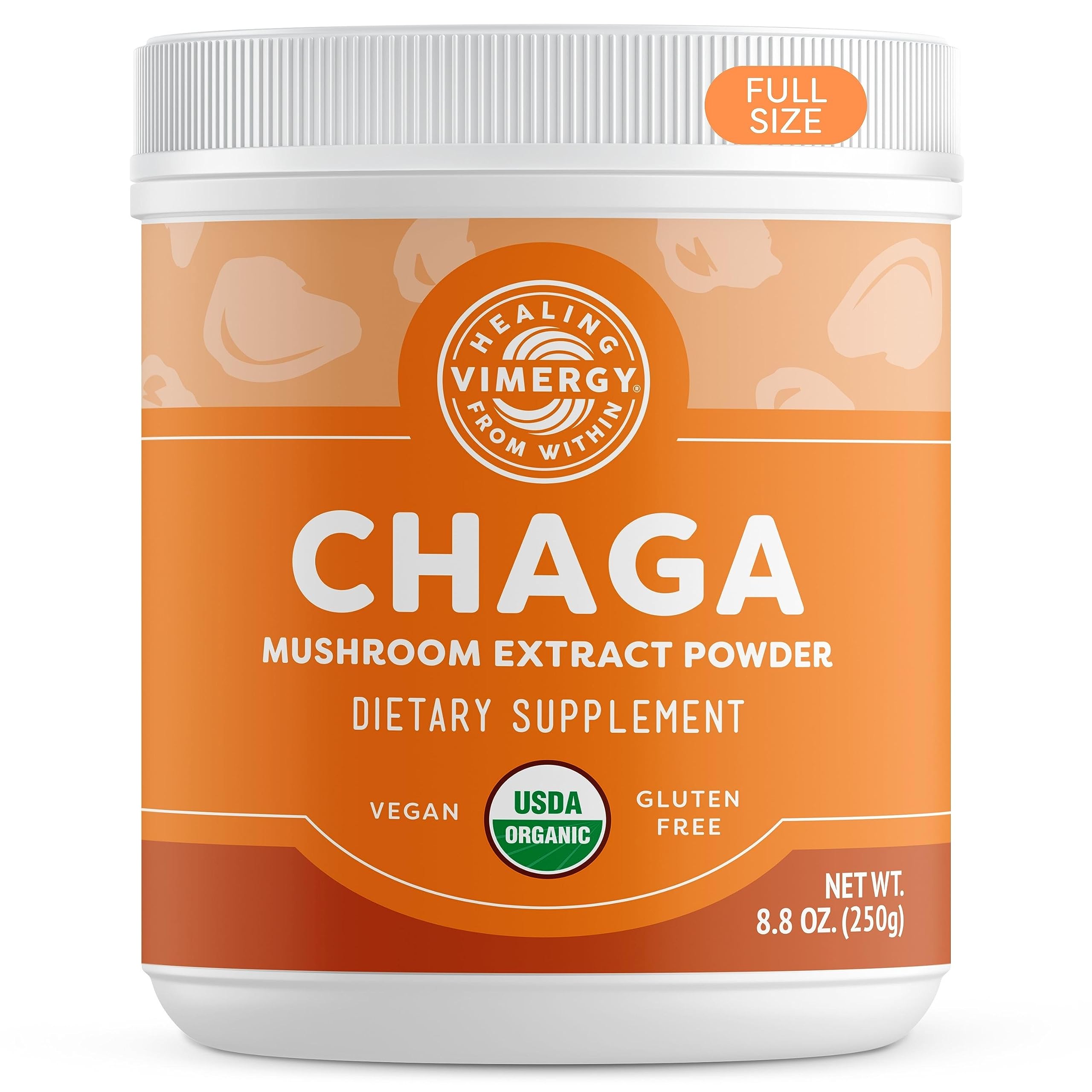 Vimergy Chaga Capsules - Superfood Cellular Support* - Cardiovascular Health Benefits* - Kosher, Vegan, Gluten-Free - 90 Capsules