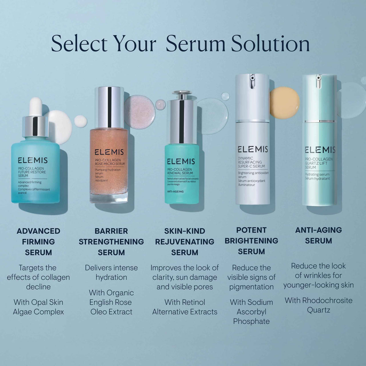 ELEMIS Pro-Collagen Renewal Serum 15ml, Gentle Retinol Alternative for Smoothing Fine Lines & Wrinkles