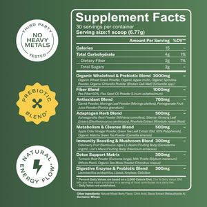 TrueSeaMoss Super Greens Powder with Matcha for Digestive & Gut Health – 25 Superfoods with Probiotics, Prebiotics, Enzymes & Sea Moss – Vegan Superfood Powder for Bloating & Regularity - 30 Servings TrueSeaMossBuy Supplements Australia