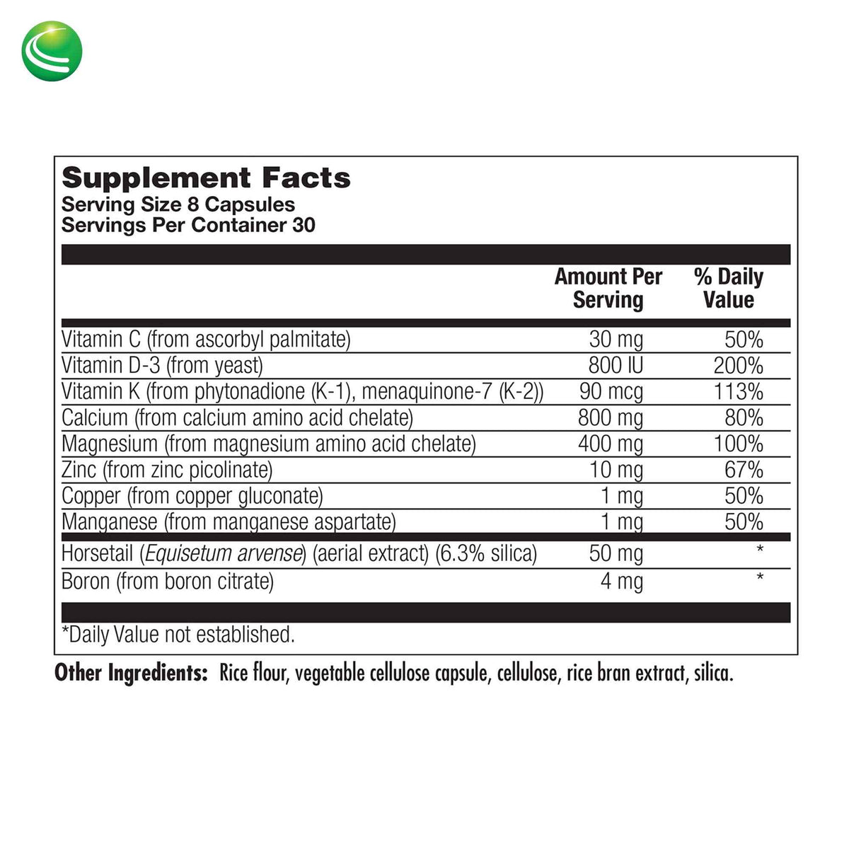 Nutra Biogenesis Osteogenesis - Bone Health Supplements for Women & Men, Vitamin D3 K2 & Calcium for Bone Density & Healing, Minerals Zinc, Magnesium & Boron - 240 Veggie Capsules