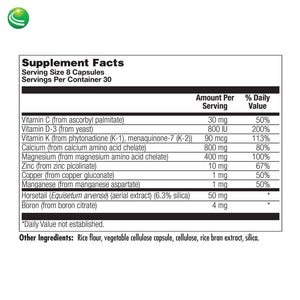 Nutra Biogenesis Osteogenesis - Bone Health Supplements for Women & Men, Vitamin D3 K2 & Calcium for Bone Density & Healing, Minerals Zinc, Magnesium & Boron - 240 Veggie Capsules