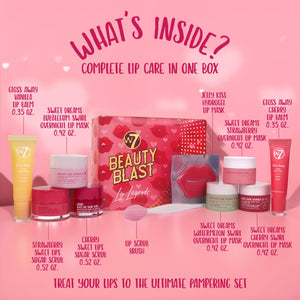 W7 Beauty Blast Lip Legends Sweet Dreams Lip Care Set - Lip Masks, Scrubs, Balms and More – Exclusive W7 Sweet Dreams Flavors Included W7Buy Supplements Australia