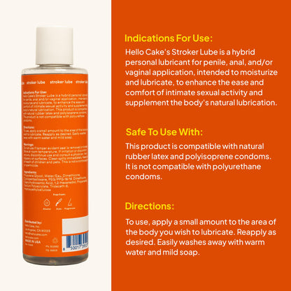 Hello Cake Stroker Lube, 8 fl oz