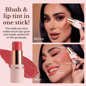 BeautiHome Blush Stick for Cheeks & Lips Multistick Cream Blush- Easy to Apply & Blend- Infused with Nourishing Ingredients for your Skin Compact Travel Size Makeup (Misty Rose, Small) BeautiHomeBuy Supplements Australia