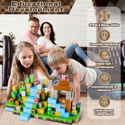 ToyUnited 100PCS Magnetic Blocks - Magnet Building Blocks, Stacking Magents Cubes Toys, STEM Montessori Sensory Toys for Kids Boys and Girls Ages 3 4 5 6 7 8 9 10+ Birthday Gifts