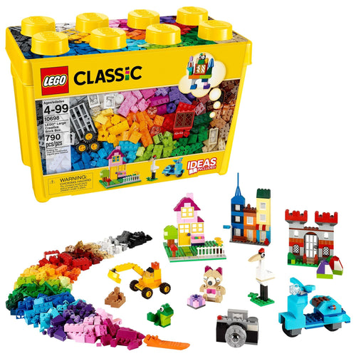 LEGO Classic Large Creative Brick Box 10698 Building Set, Toy Storage Solution for Home or Classrooms, Interactive Building Toy for Kids, Boys, and Girls