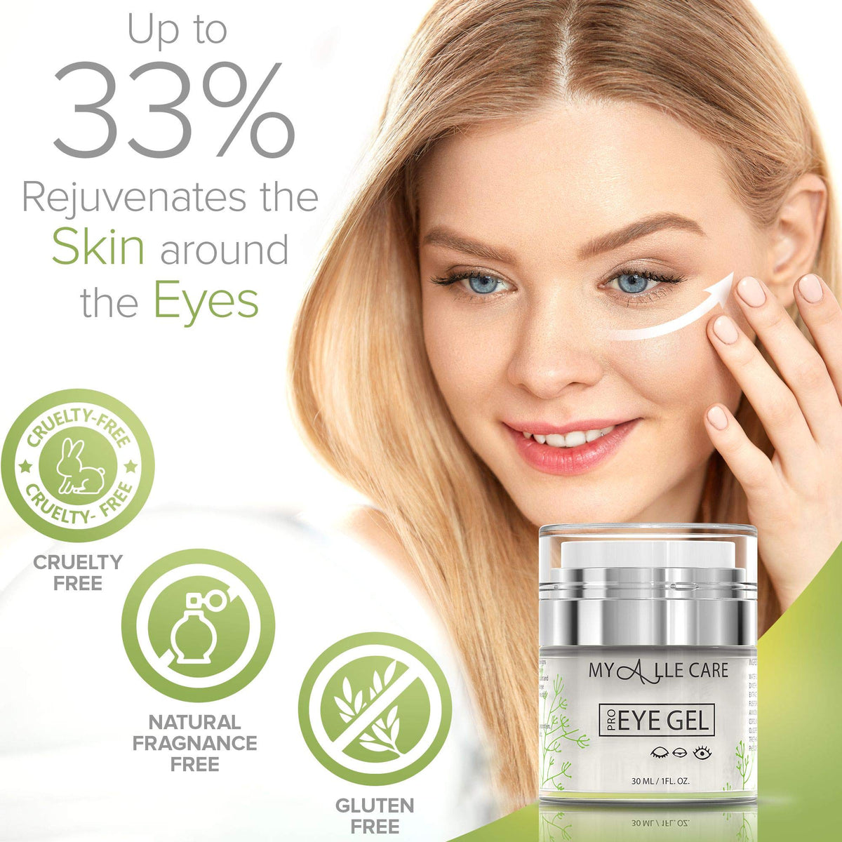 Hyaluronic Acid Hydrating Eye Gel - Dark Circles & Puffiness Relief
