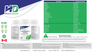 Daily Essentials for Women - 120 Capsules - Health Bloom - Vitamins and Minerals Capsules