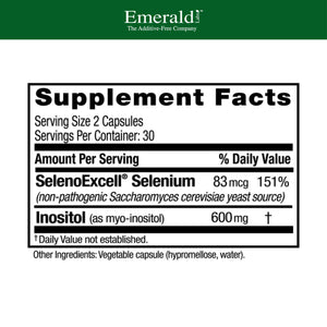 Emerald Labs HashiMune Health - Vegan Thyroid & Immune Support Supplement - Includes SelenoExcell Selenium & Myo-Inositol - 60 Vegetable Capsules (30-Day Supply) EMERALD LABSBuy Supplements Australia