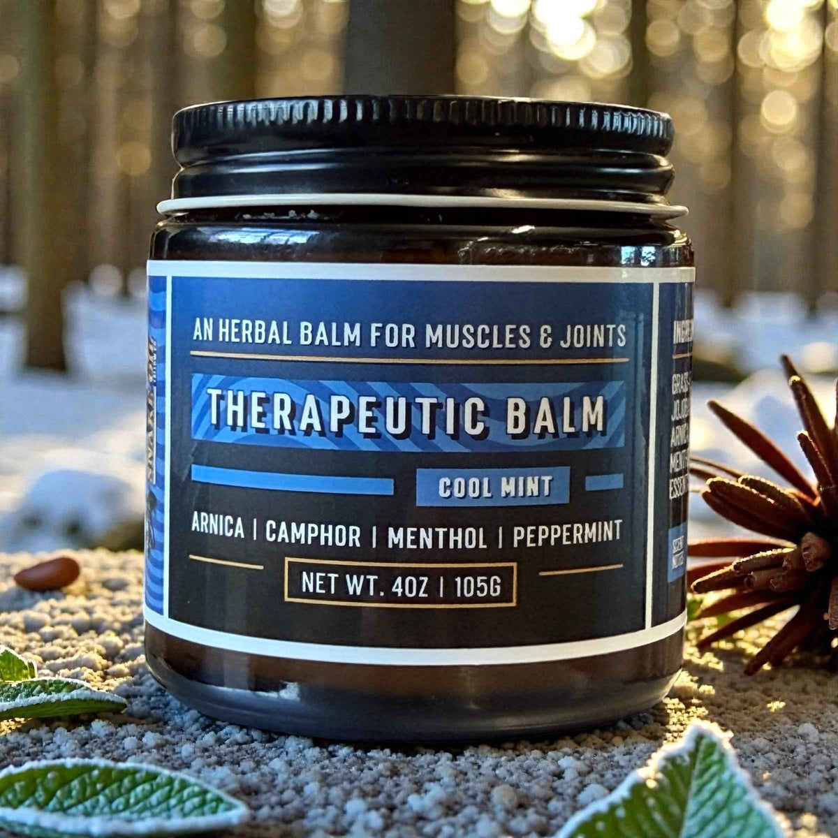 Muscle & Joint Therapeutic Tallow Balm - Made in Utah, USA - Arnica, Camphor, Menthol, Peppermint - Great for Pain, Soreness, Bruising, Stiffness - Grass-Fed Tallow, Jojoba Oil, Beeswax