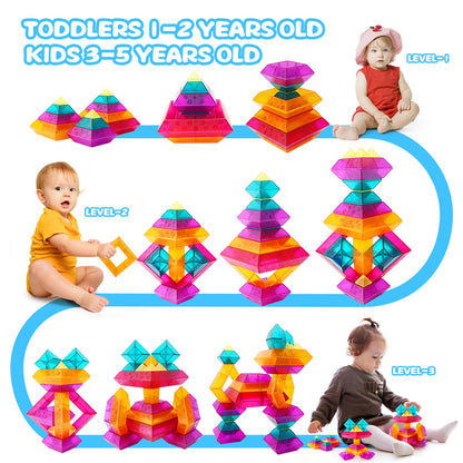 30-Piece STEM Building Blocks Set - Educational Stacking Toys for Kids