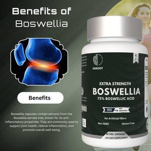 Heroot Boost Joint Mobility with 75% Extra Strength Boswellia Serrata Extract, 120 Capsules HerootBuy Supplements Australia
