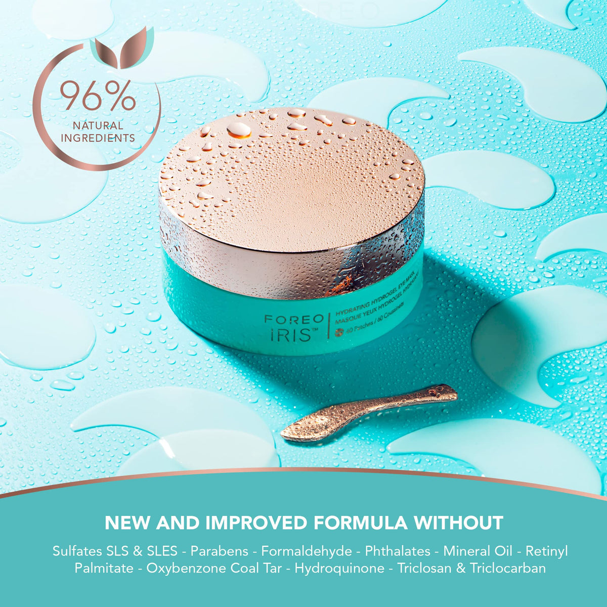 FOREO IRIS Hydrating Hydrogel Eye Masks - 60 Patches (30 Pairs)