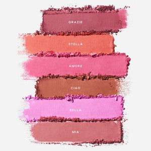 Saie Cheek Flush Duo - Dew Liquid Blush (.40 oz, Poppy), SuperSuede Baked Powder Blush (.01 oz, Stella) - Layerable, Skin-Nourishing Blushes for a Seamless Radiant Finish