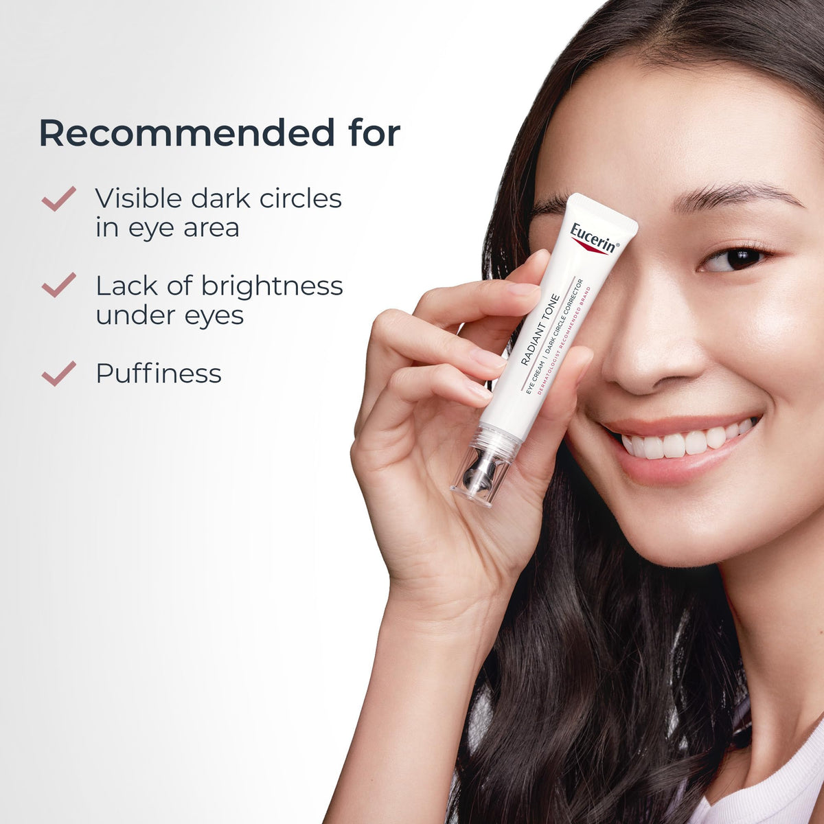 Eucerin Radiant Tone Dark Circle Corrector Eye Cream - 15ml - Brightening Formula with Thiamidol & Hyaluronic Acid