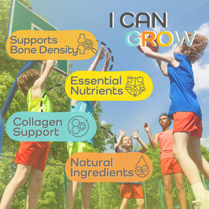 I Can Grow (3 Pack) Height Boosters for Kids 10+, Teen Vitamins for tru Height - Natural Growth Supplement for Optimal Development - Supports Bone Strength and Immune Health with Colostrum Fawelo buy supplements Au
