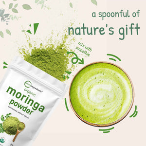 Micro Ingredients Organic Moringa Oleifera Leaf Powder, 2 Pound - Rich in Antioxidants & Immune Vitamins - Pure Leaves Without Stems