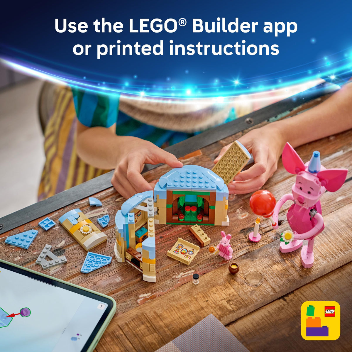 LEGO Disney Piglet's Birthday Fun Building Toy - Winnie The Pooh Toy for Girls & Boys, Ages 9+ - Gift for Birthdays - Kids Room Decor - 43305