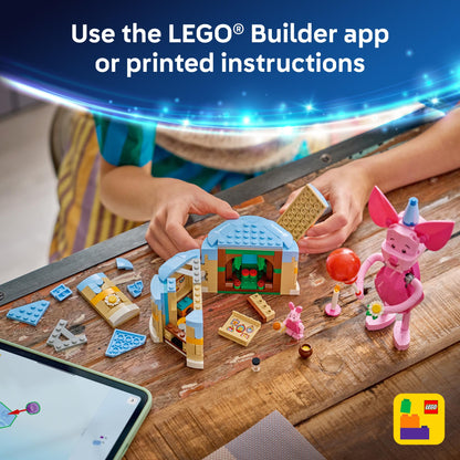 LEGO Disney Piglet's Birthday Fun Building Toy - Winnie The Pooh Toy for Girls & Boys, Ages 9+ - Gift for Birthdays - Kids Room Decor - 43305