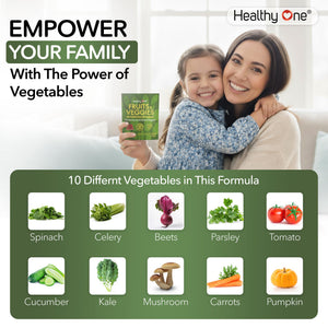 Fruits & Veggies Sugar-Free Gummies - 27 Whole Foods - Equals 3 Servings of Fruits & Vegetables - Improve Energy, Focus & Immune Function - Fiber - Antioxidants - Organic Ingredients - 14 Packets Healthy One buy supplements Au