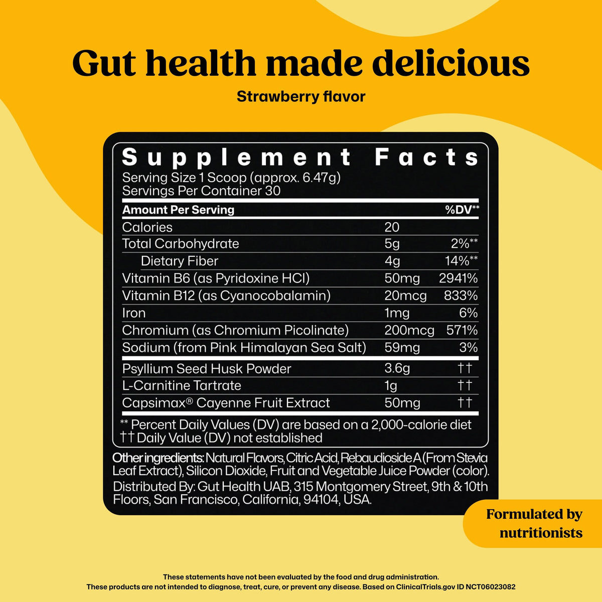 ColonBroom Premium Weight Management Supplement (Strawberry, 30 Servings) - Colon Broom Psyllium Husk Fiber Powder Drink - Gluten Free, Non-GMO Colon Cleanse for Bloating Relief & Gut Health