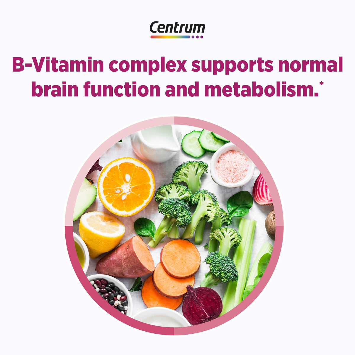 Centrum Complete Multivitamin Supplement + Hot Flash Support Menopause Support Tablets, with Clinically Studied geniVida, 30 Count