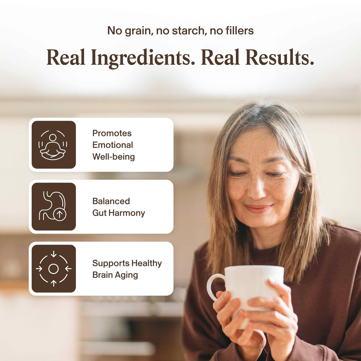 Real Mushrooms Lions Mane Mushroom Cognition (120 Capsules) Lions Mane Mushroom Powder Extract Capsules - Brain Supplement, Brain Vitamins, Focus Supplement