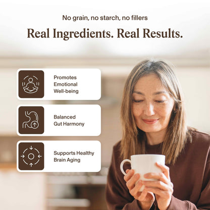 Real Mushrooms Lions Mane Mushroom Cognition (120 Capsules) Lions Mane Mushroom Powder Extract Capsules - Brain Supplement, Brain Vitamins, Focus Supplement