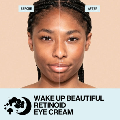 Pacifica Wake Up Beautiful Retinoid Eye Cream - Anti-Aging Night Treatment with Melatonin & Mushrooms for Dark Circles (0.5 fl. oz)