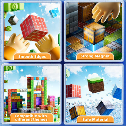 ZDRKWSM Magnetic Blocks Toys for Kids, 200PCS Magnetic Building Blocks, STEM Montessori Sensory Stacking Toy for Boys Girls Age 3 4 5 6 7 8 9 10, Christmas Birthday Gifts for Boys and Girls Age 3+