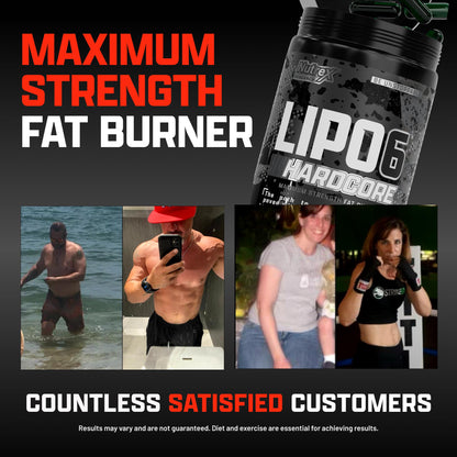 Nutrex Research Lipo-6 Hardcore – Metabolism & Energy Support – 60 Capsules