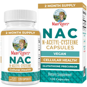 MARYRUTH'S Organics NAC Supplement N-Acetyl Cysteine - 2 Month Supply - NAC 1000mg per Serving - Vegan Capsules - Gluthamine Precursor - Amino Acid