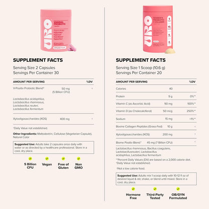 O Positiv URO Ultimate Vaginal Care Bundle - Probiotic & Collagen