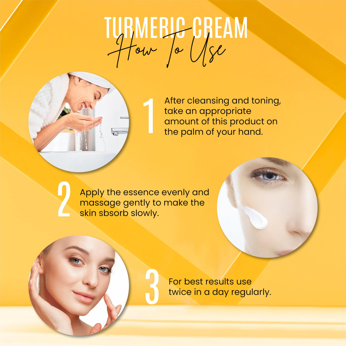 Turmeric Face Cream with 30% Vitamin C - Glow Boosting & Skin Repairing Moisturizer - Organic Anti-Aging Facial Cream (1.7 fl. oz)