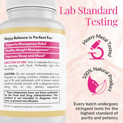 Wejoy Balance Menopause Supplements for Women - Uniquely Formulated