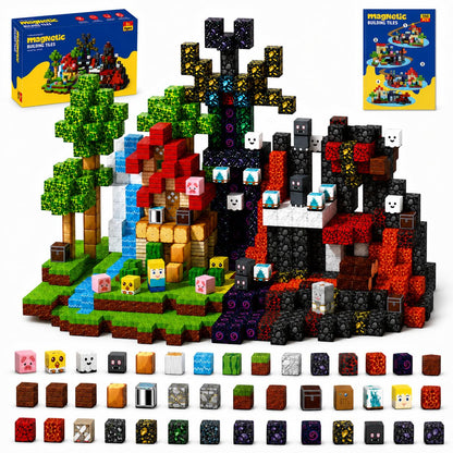 Magnetic Building Blocks 150PCS, 0.8in Stacking Cubes STEM Toy Kids Ages 3+