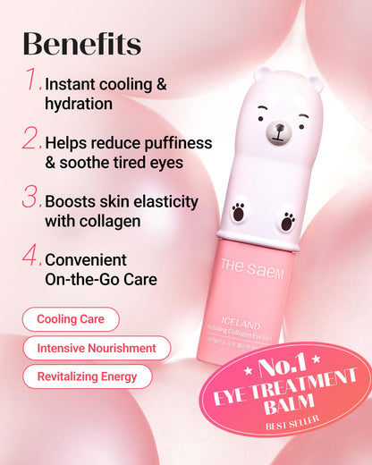 theSAEM Iceland Hydrating Collagen Eye Stick - Firming & Smoothing (0.38 oz)