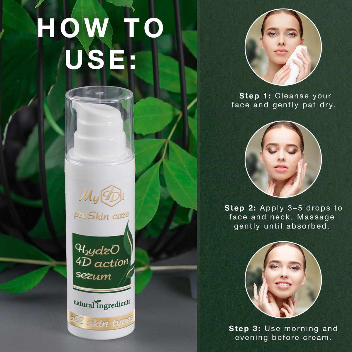 MyIDi Hyaluronic Acid Serum – 4D Hydration Complex (30ml)