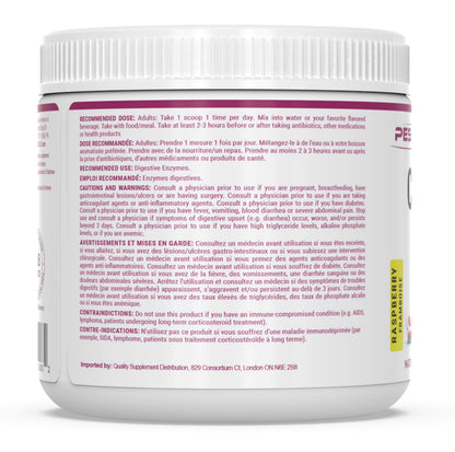 PEScience Complete-GI Gut Health Powder, Probiotics for Women and Men, Digestive Enzymes, Prebiotic Fiber, L Glutamine, Pepzin GI Zinc Carnosine - Raspberry Flavor, 30 Servings