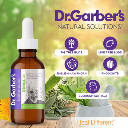 Dr. Garber's Natural Solutions Sleep Aid Oral Drops - Gemmotherapy Liquid Supplement: Supports a Safe & Healthy Sleep Cycle, Calmness & Relaxation - 60ml
