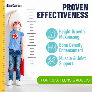 Height Growth Maximizer - Made in USA - Natural Height Increase Booster & Bone Growth Pills - Grow Taller Supplement for Adults, Teens & Kids - Vitamins for Boys & Girls to Get Taller - 120 capsules