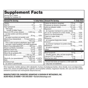 Bariatric Advantage Chewable Advanced Multi EA Without Iron - High Potency Daily Multivitamin - for Bariatric Surgery Patients Including Bariatric Advantage