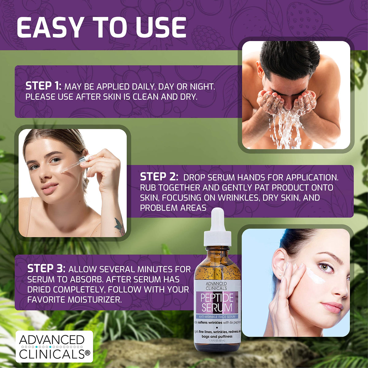 Advanced Clinicals Age-Defying Duo – Hyaluronic Acid + Collagen Peptide (52ml x 2)