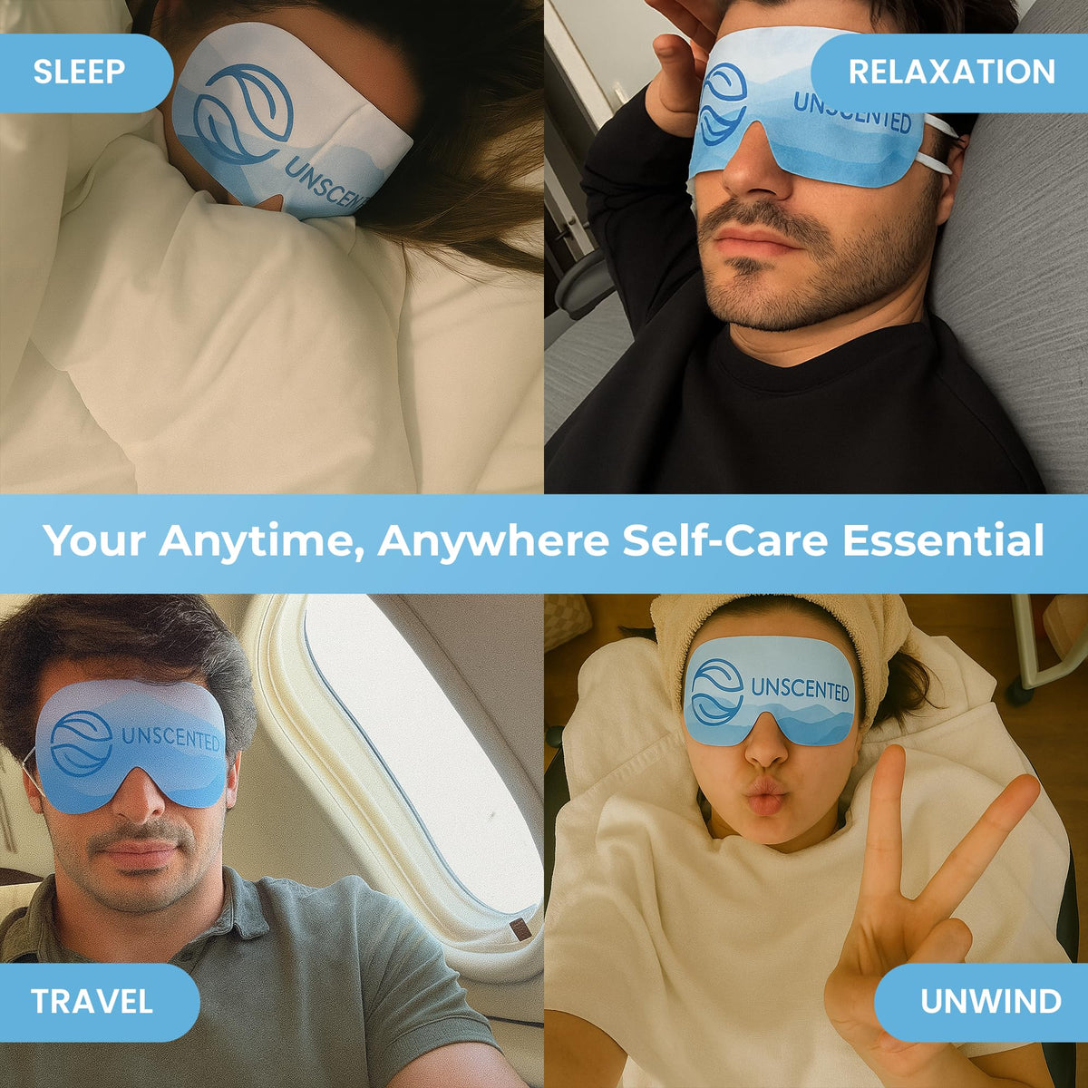 Body Restore Unscented Self-Heating Warm Compress for Dry Eyes & Stye Relief - Heated Eye Mask for Sensitive Eyes (5 Pack)