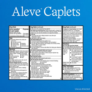 Aleve Pain Reliever & Fever Reducer Naproxen Sodium Caplets, Body Pain Relief, 270 Count AleveBuy Supplements Australia