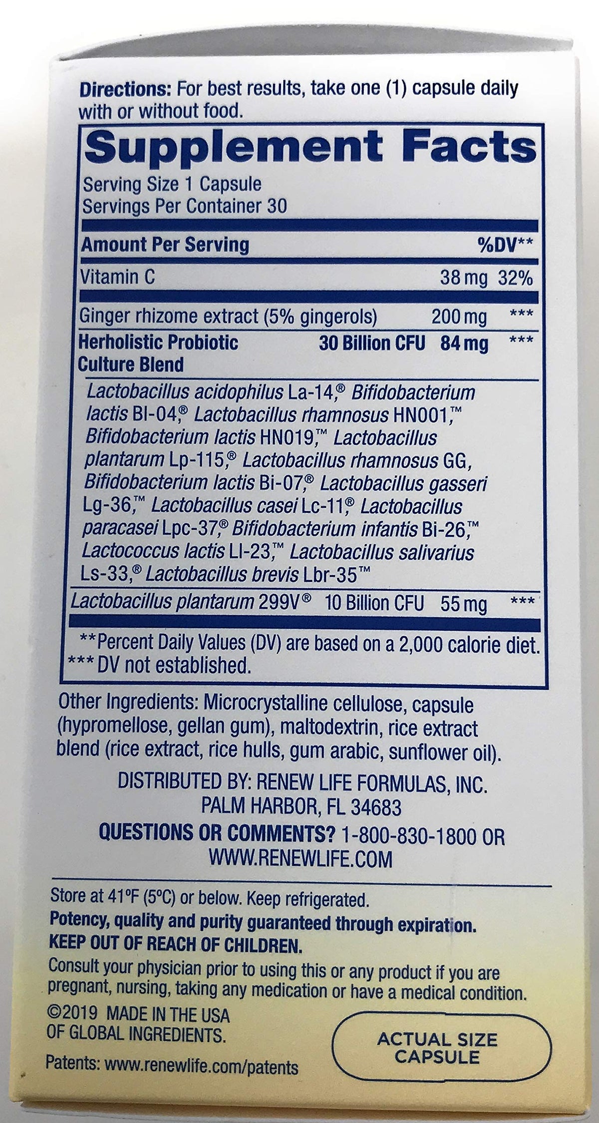 Renew Life Herholistic Prenatal Partner Probiotic 40 Billion, 30 CT