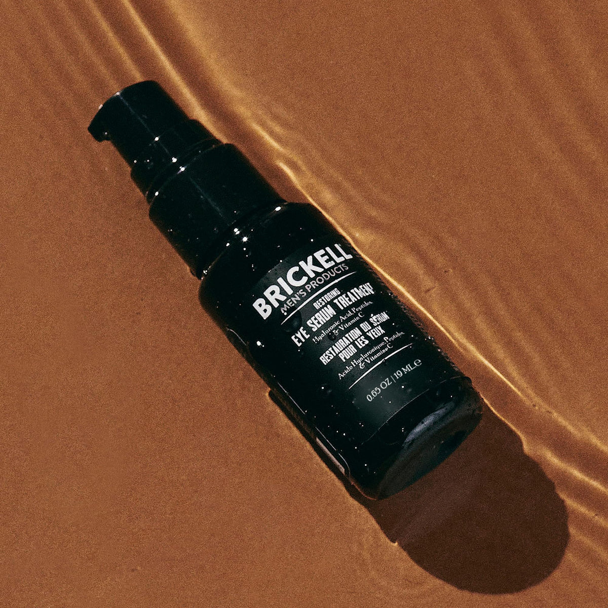 Brickell Men's Restoring Eye Serum (0.65 oz) - Natural & Organic Dark Circle Treatment for Men | Reduces Eye Bags & Firms Wrinkles