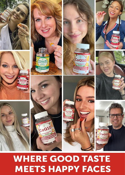 Lunakai USA Made CoQ10 Gummies for Adults - 200mg High Potency Coenzyme Q10 Supplement for Daily Heart, Energy & Antioxidant Support for Women & Men, Non-GMO, 60ct