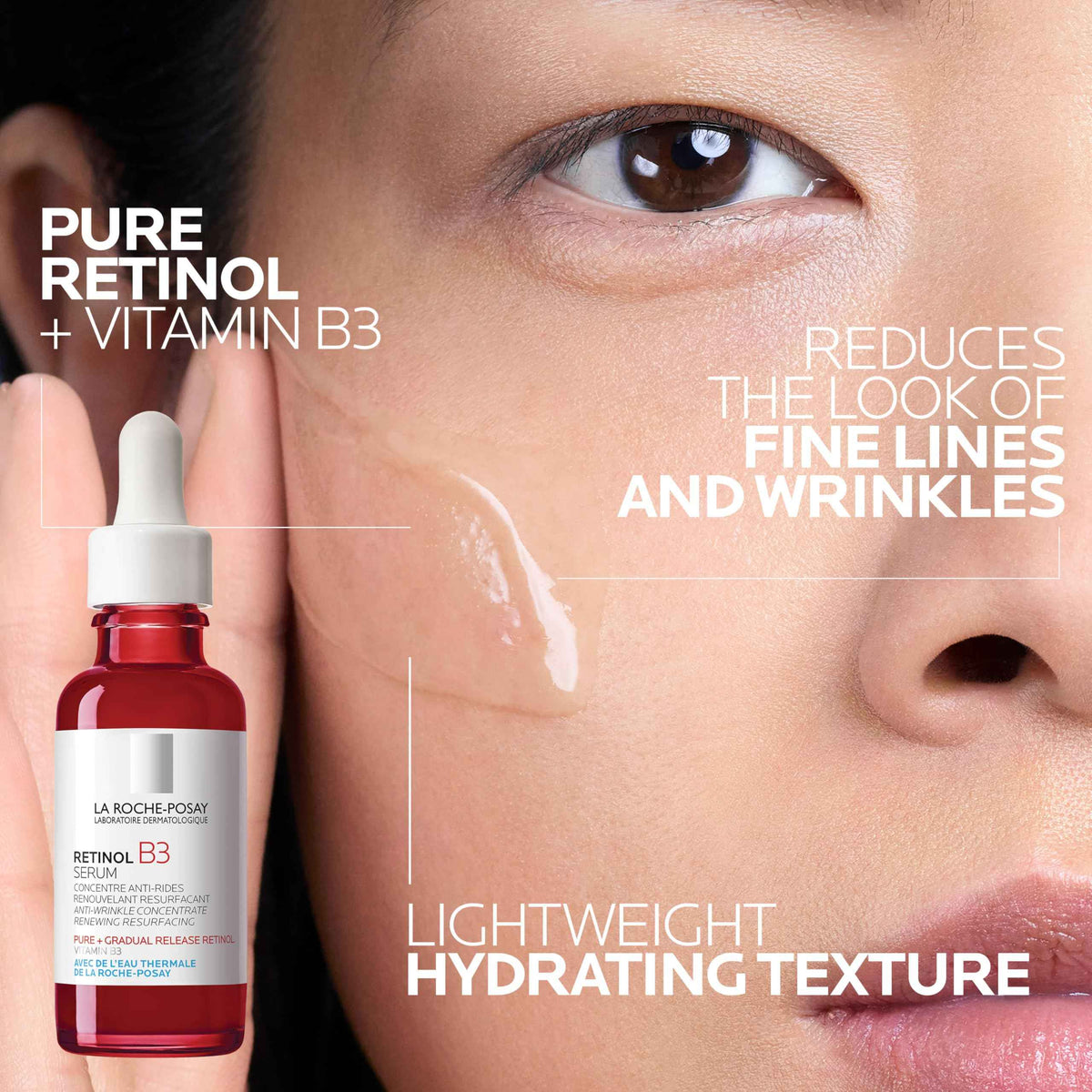 Bundle of La Roche-Posay Pure 10% Vitamin C Serum+ La Roche-Posay Pure Retinol Face Serum for Lines, Wrinkles & Premature Sun Damage to Resurface